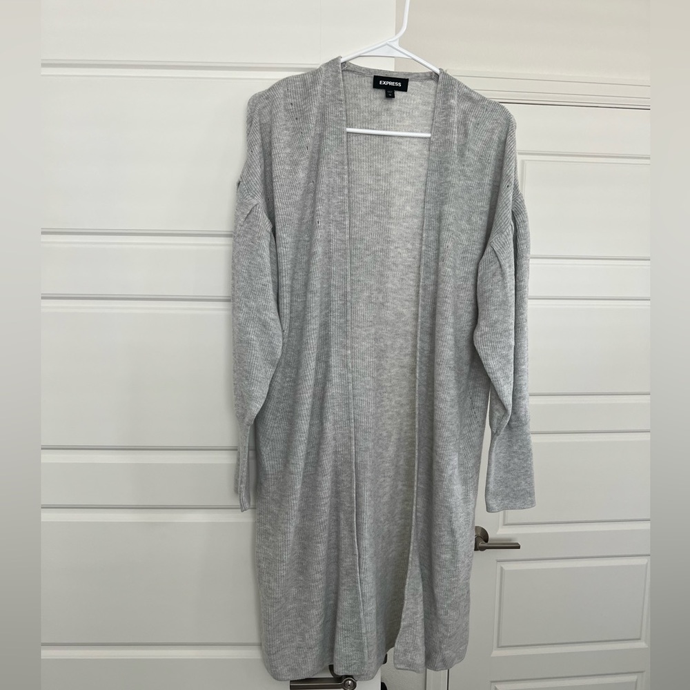 Light Gray Express Cardigan